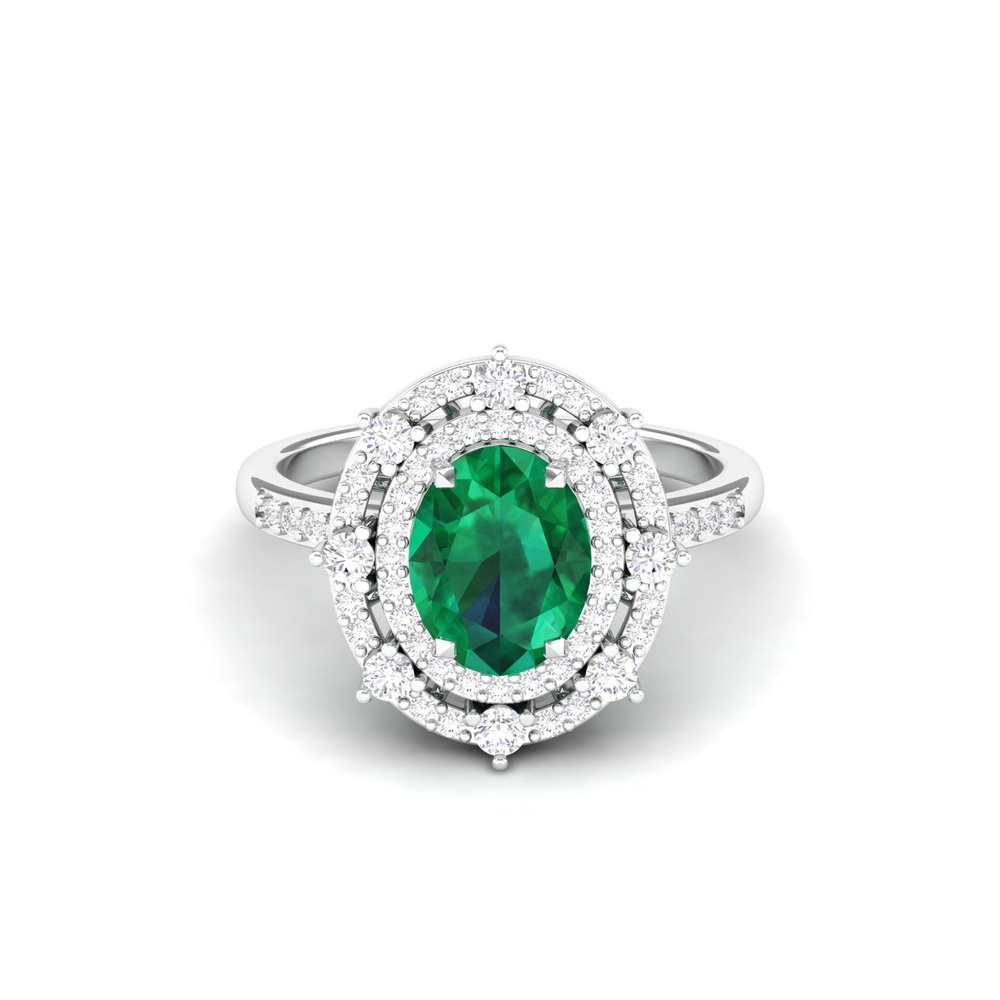 Emerald Engagement Rings - Oveela Jewelry